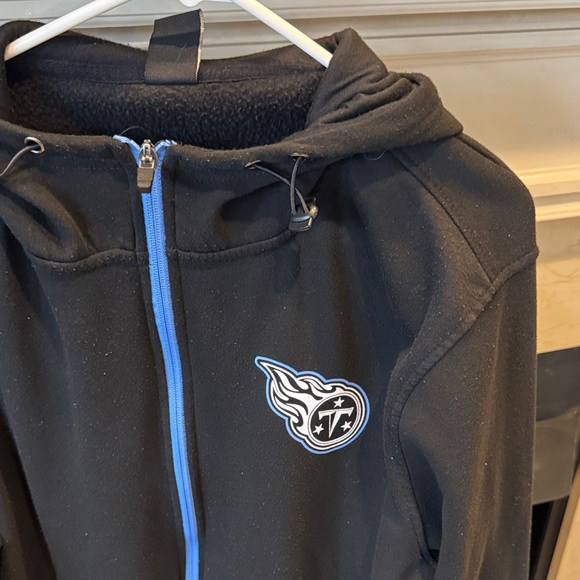 NFL Black Hoodie with Blue Zipper. Size XL. Listing 18120 - Picture 3 of 11